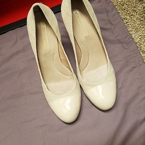 Bcbg cream heels